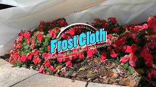 DeWitt N-Sulate Frost Cloth Set up