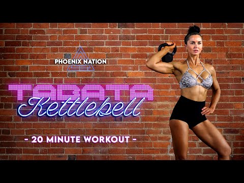 20 Minute Full Body Kettlebell HIIT TABATA Workout