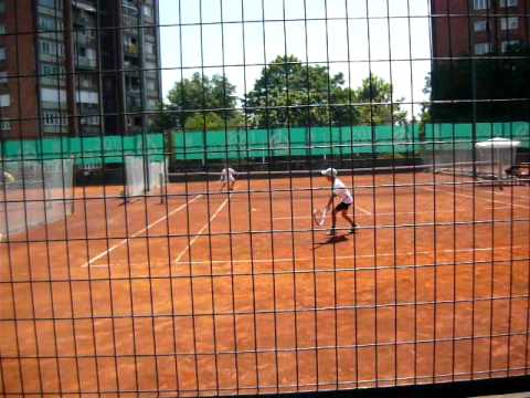 Aleksa Ivkov against the best Macedonian tennis player  in the competition to 12 years