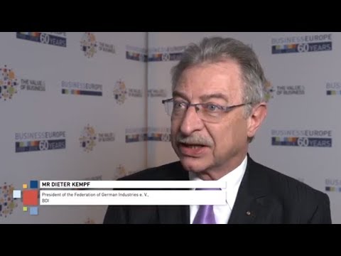 BusinessEurope Day 2018 - Meet our guests: Dieter Kempf