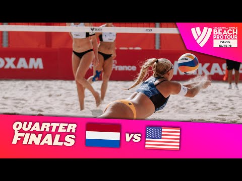 Stam/Schoon vs. Hughes/Cheng - Quarter Finals Highlights Paris 2023 #BeachProTour