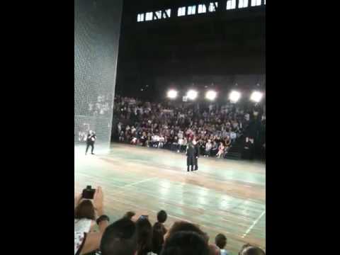 Zidane and Yamamoto at the Y3 2009 Fashion Show