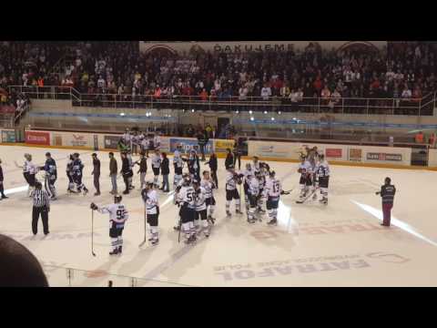 Semifinále Tipsport Ligy 2016/2017 stav série 4:1...HC'05 iClinic Banská Bystrica 6 : MHC Martin 2