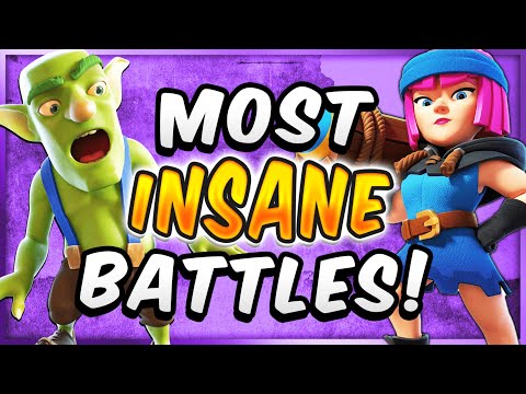 CRAZIEST BATTLES I'VE EVER HAD?! 😱 Clash Royale Funny Moments #1