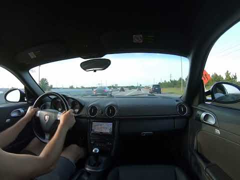 2009 PORSCHE CAYMAN 6-SPEED MANUAL COUPE 987.2 WITH 9A1 ENGINE DRIVING VIDEO W/MIC MOUNTED OUTSIDE