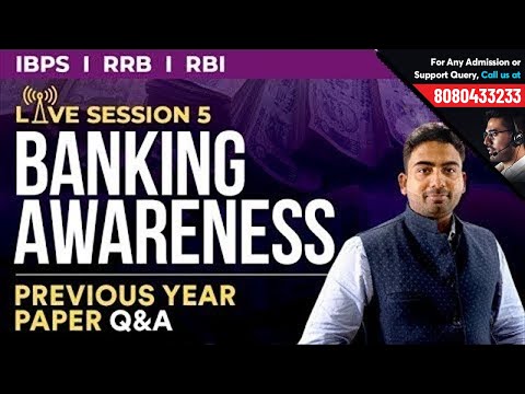 Banking Awareness - 5 | Previous Year Paper Q& A by Abhijeet Sir | Important for IBPS, RRB & RBI Video