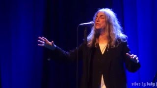 Patti Smith-PRIVILEGE(SET ME FREE)-Live-The Fillmore-San Francisco-Dec 30, 2015-69th Birthday-Horses