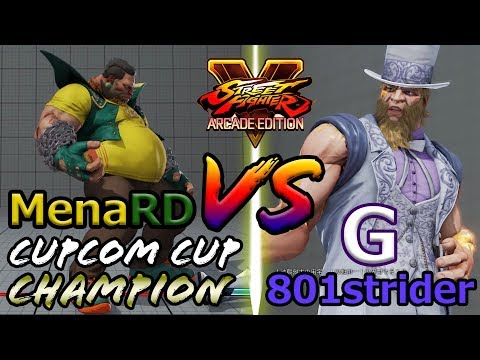 [SFV AE]  MenaRD (BIRDIE) VS 801strider (G) capcomcup champion 2017 [S4]