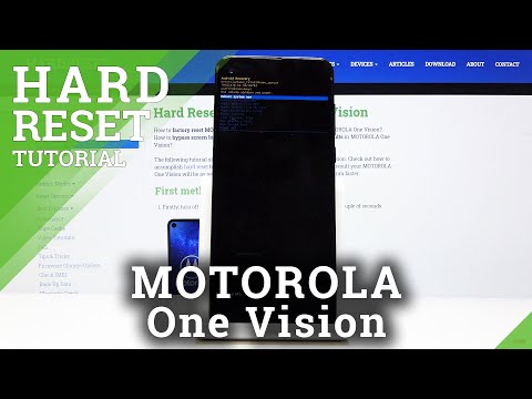 How to Hard Reset MOTOROLA One Vision – Bypass Screen Lock