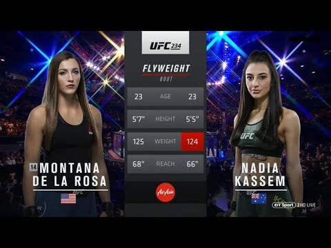Montana De La Rosa vs Nadia Kassem full fight