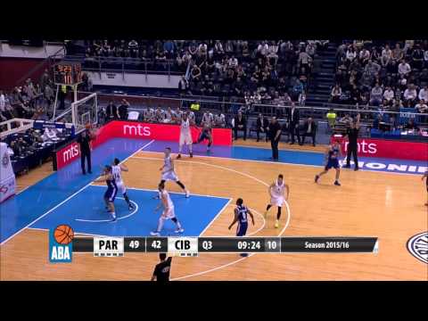 ABA Liga 2015/16 highlights: Partizan NIS - Cibona R19 (10.1.2016)