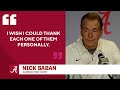 Nick Saban wishes he could thank EVERY fan personally after win over Tennessee | CBS Sports