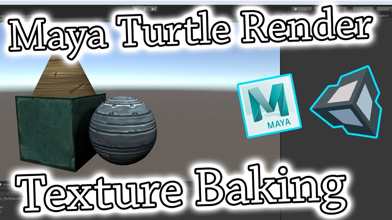 How To Bake Texture & Lights with Maya Turtle Render for Unity Games