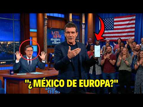 Antonio Banderas EDUCA a Stephen Colbert tras insultar a España