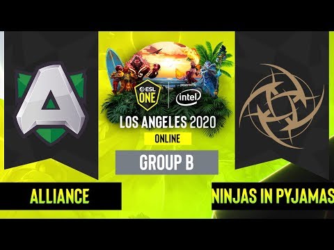 Dota2 - Ninjas in Pyjamas vs. Alliance - Game 1 - Group B - EU/CIS - ESL One Los Angeles