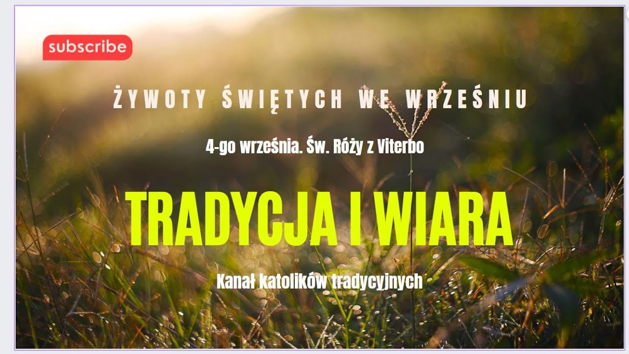 4-go września.  Św  Róża w Viterbo