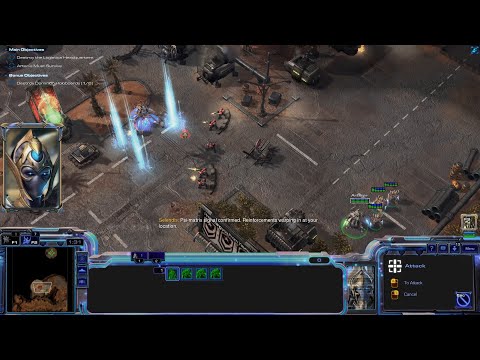 StarCraft 2 Wings of Liberty Campaign (Protoss Edition) Mission 1 - Liberation Day
