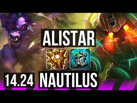 ALISTAR & Cassiopeia vs NAUTILUS & Caitlyn (SUP) | KR Challenger | 14.24