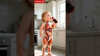 Download lagu 'What Happens When a Baby Drinks Coke? 😱 | Shocking Anatomy Visual!'#BabyDrinksCoke #CocaCola#Shorts mp3