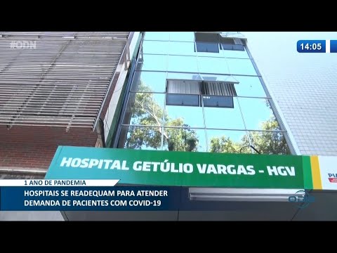 Hospitais de readequam para atendimento de pacientes com Covid-19 19 03 2021