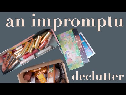 impromptu declutter | make up reset