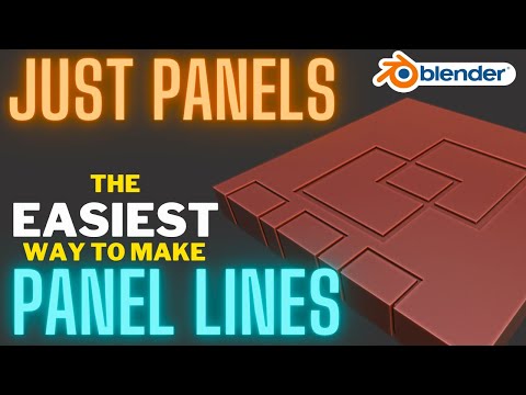 The Just Panels Add On: The EASIEST way to make panel lines