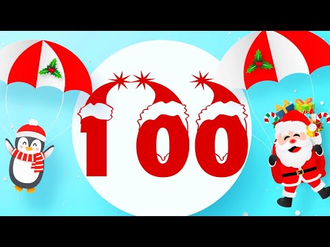 BOŽIĆNA BROJALICA 🎄🎁❄️ Učimo brojati do 100 🎴 FLASH KARTICE za zabavno učenje