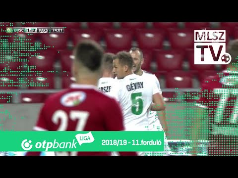 Simon András gólja a DVSC  - Paksi FC mérkőzésen