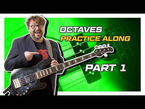 Jaco Pastorius Octave Style Part 1 - Practice Along - Electric Bass Lesson - Let's Practice!