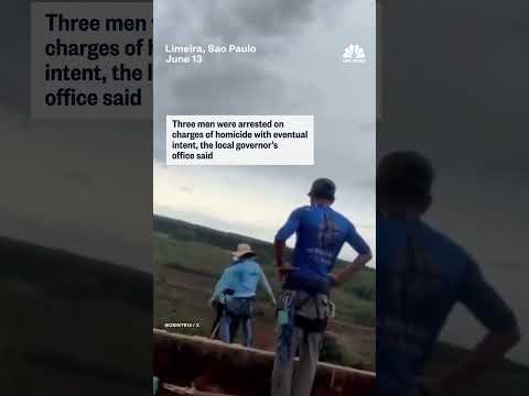 Brazil woman thrown from bridge without bungee cord attached