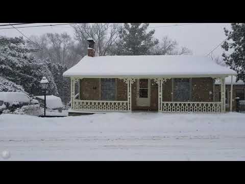 Snowing On 1830's House
