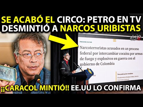 PETRO EN TV NACIONAL DESMINTIÓ A CARACOL y Narcos Uribistas: EE.UU tiene las Pruebas. Chao a Ataque