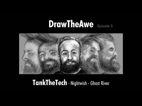 DrawTheAwe - TankTheTech - First time reacting to 'Song By Myself' by 'Nightwish' - Drawn by edojan