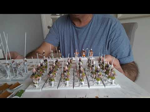 180, war gaming with Garry,  update, blacktree design Assyrians and renegade English civil war