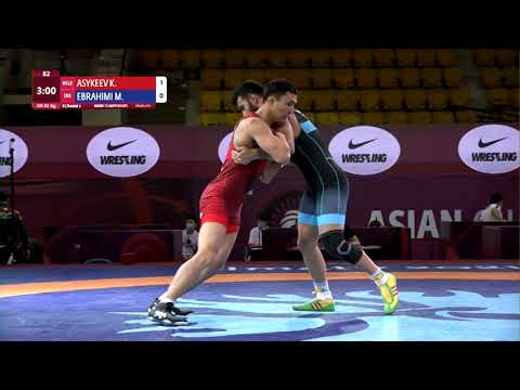 Round 2 GR - 82 kg: K. ASYKEEV (KGZ) v. M. EBRAHIMI (IRI)