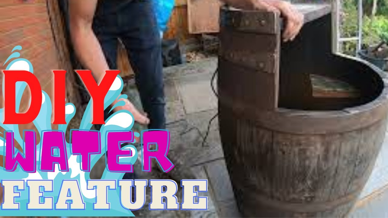 DIY garden water feature I barrel pond #diy #pond #cottagegarden