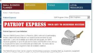 Patriot Express program from the SBA