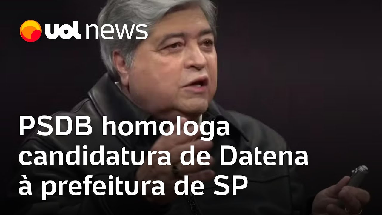 Datena homologa candidatura à prefeitura de São Paulo pelo PSDB