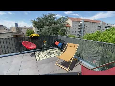 Appartement T4  de standing à Lyon 3, 92 m², terrasse de 46m², garage compris dans le prix