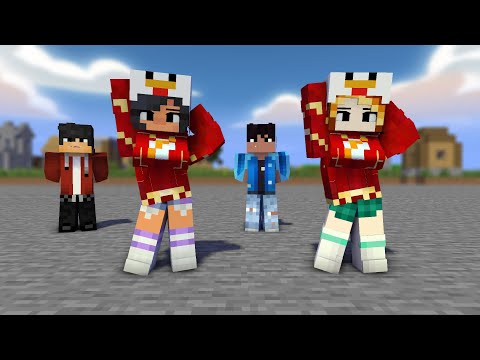gomy gomy poi poi the flash aphmau family and friends ein, aaron, kc - minecraft animation #shorts