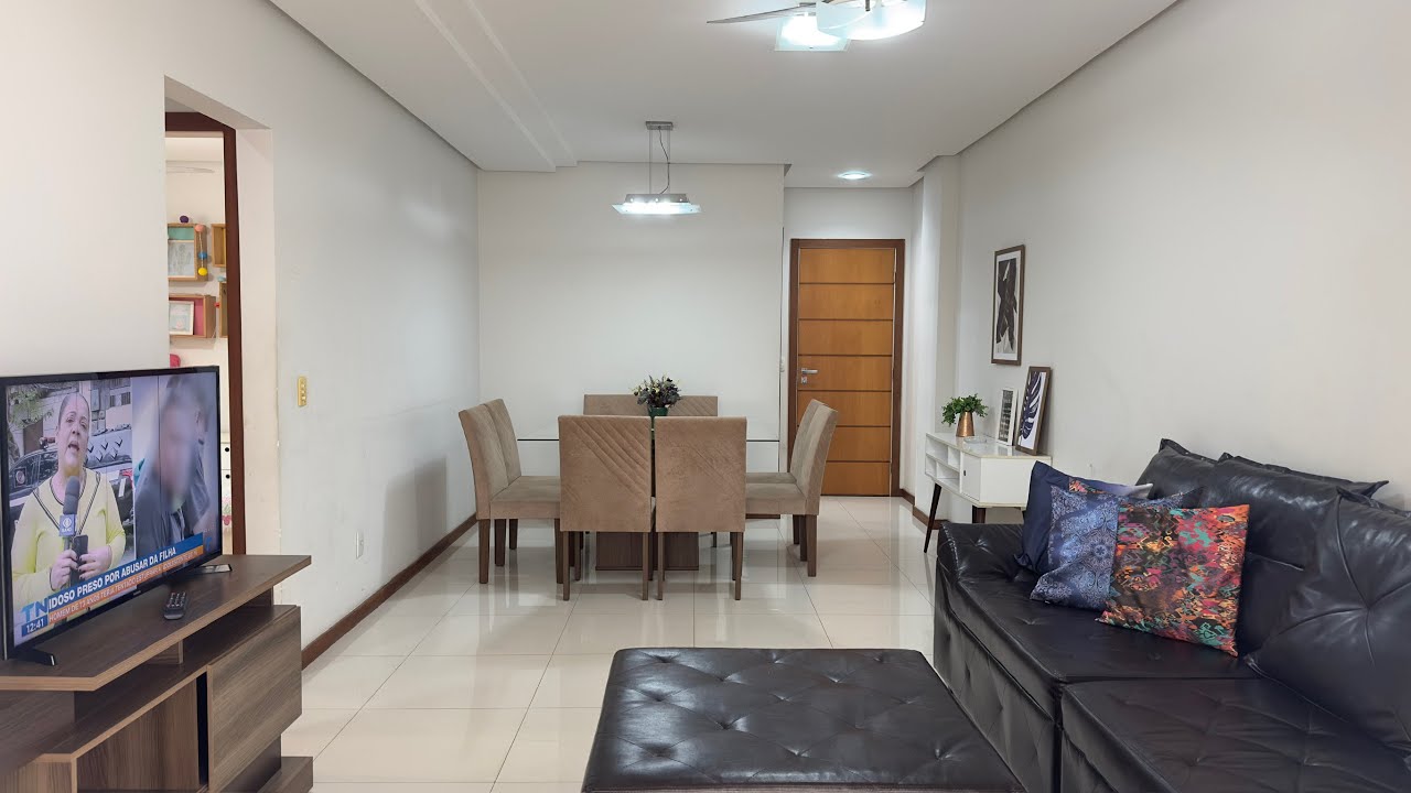 Apartamento na Praia do Morro com vista para o mar, mobiliado e com facilidade de pagamento