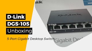Video thumbnail for 🎁D-Link DGS-105 - 5-Port Gigabit Desktop Switch - Unboxing by Products Explorer
