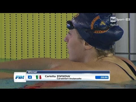 07-04-2017 pom. 50 Dorso F Finale B Zofkova Carlotta 28,86 Campionato Italiano Assoluto 2017 v.50