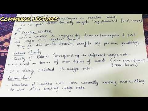 unemployment workers self employed workers hired workers casual workers regular workers