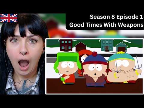 Brit Girl Reacts to Good Times with Weapons - South Park Full Episode