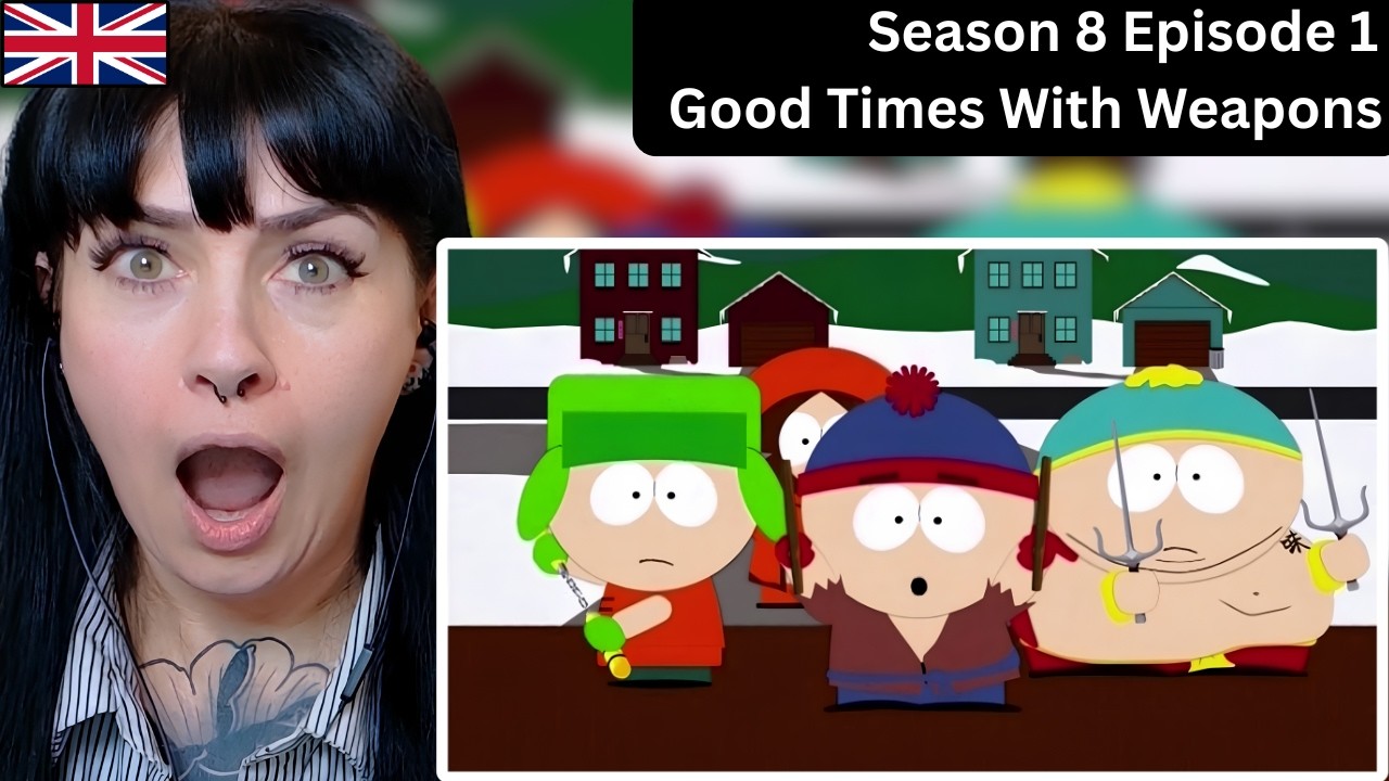 Brit Girl Reacts to Good Times with Weapons - South Park Full Episode