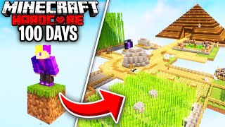 I Spent 100 Days in ONE BLOCK SKYBLOCK Minecraft... Here's What Happened