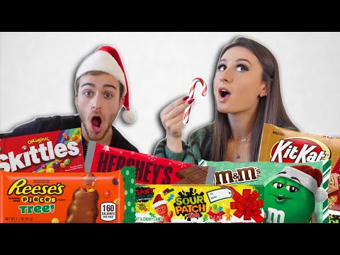 Trying WEIRD Christmas Candy *TASTE TEST*