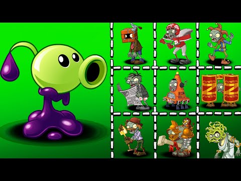 Goo Peashooter MAX Level vs Hard Level Zombies ► Plants vs. Zombies 2: It's About Time