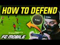 HOW TO DEFEND in fc mobile | fc mobile new update | h2h defending tips